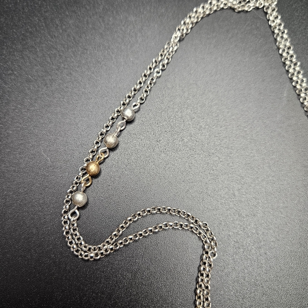 J.Jill Dancing Petals Butterfly Pendant Necklace Two-Tone - Picture 4 of 6